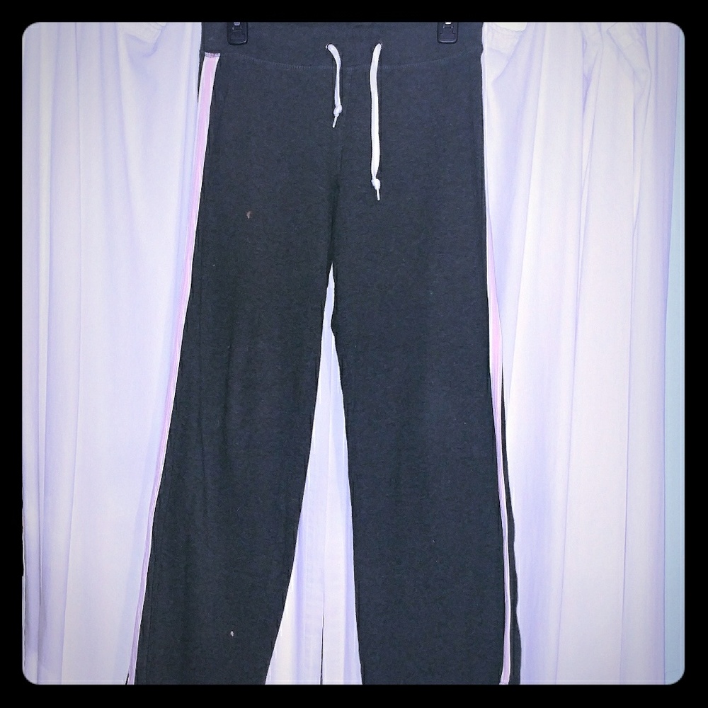Grey and Pink Sweatpants